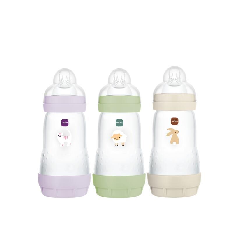 Biberon Anti-colique X3 260ml Lilas Sable - mam