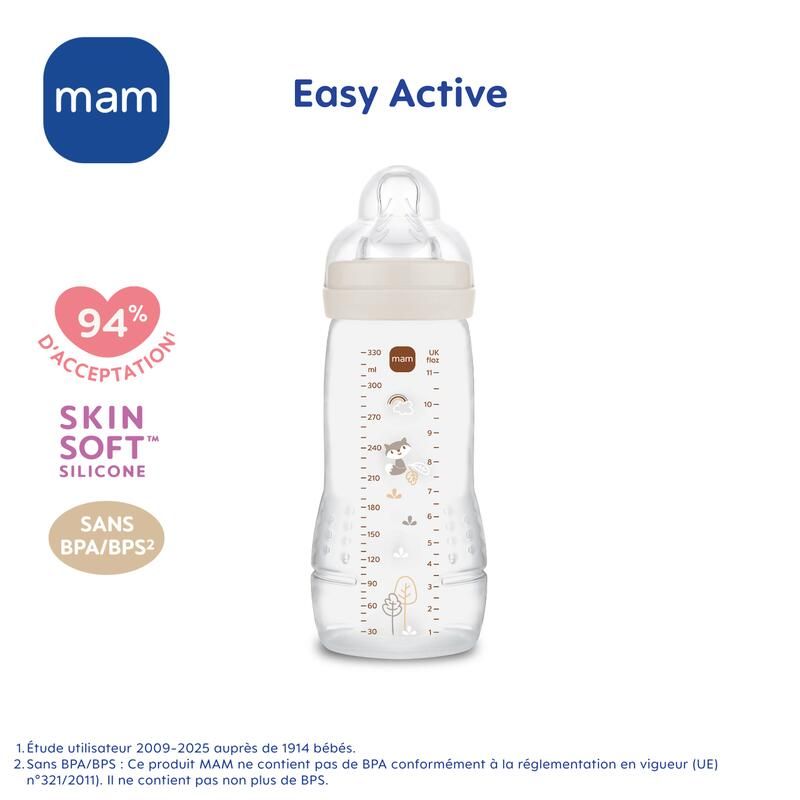 Biberon Easy Active 330ml Sable - mam