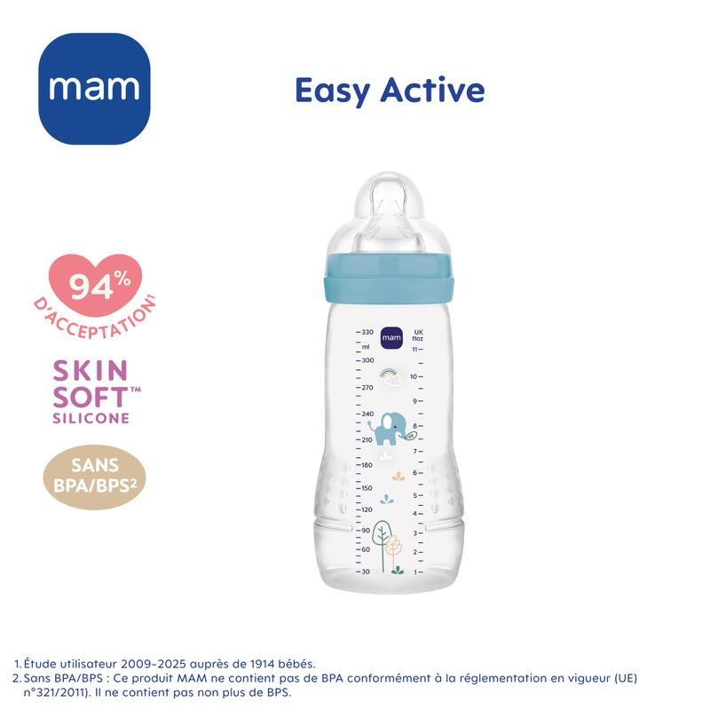 Biberon Easy Active 330ml Ocean - mam