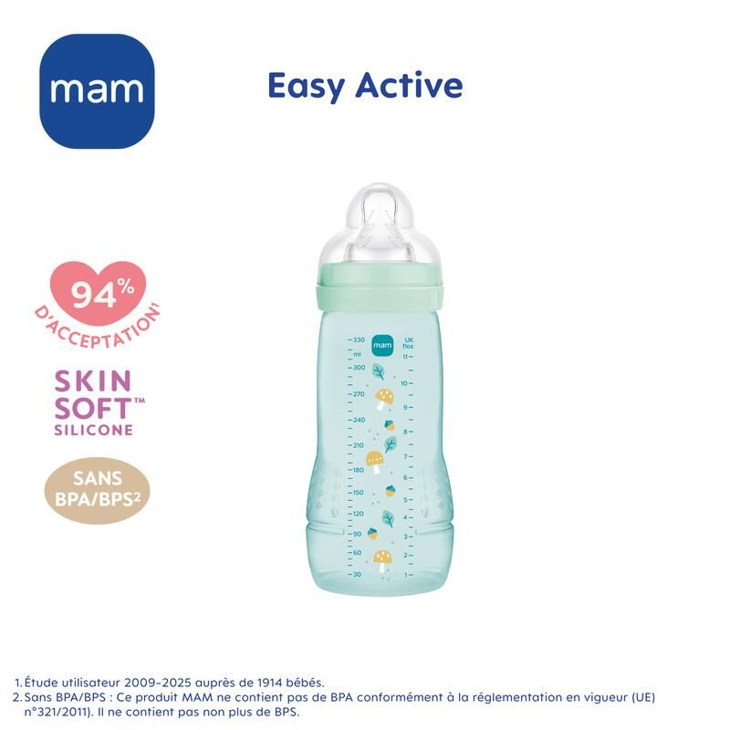 Biberon Easy Active 330ml Ice - mam