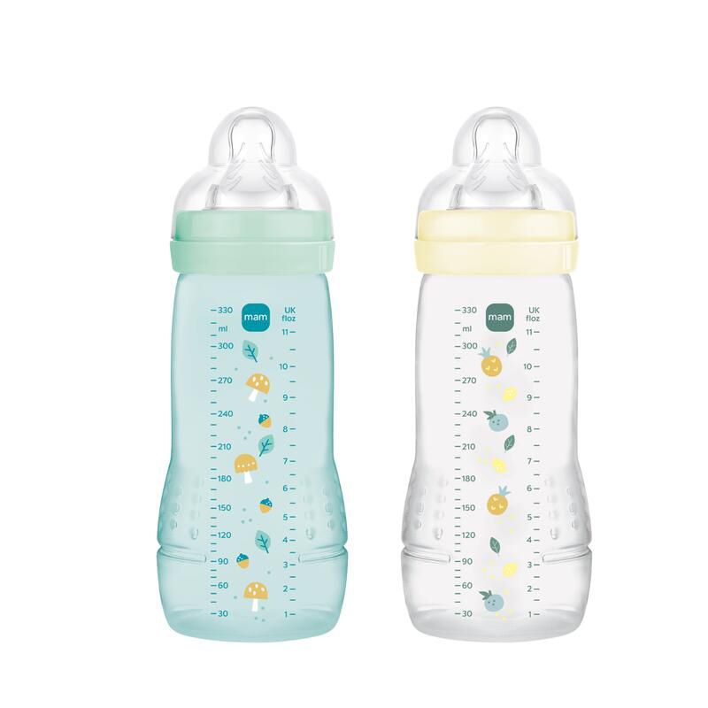 Lot de 2 Biberons Easy Active 330ml Ice Pearl - mam