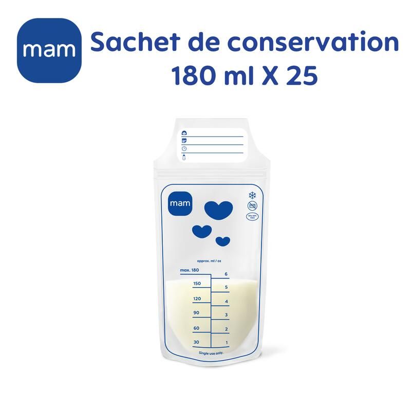 Lot de 25 Sachets de Conservation 180ml - mam