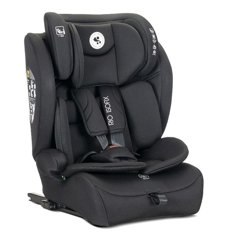Siege-auto Rio Isofix 76-150cm Noir - lorelli
