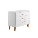 Commode 3 Tiroirs Lounge Blanc