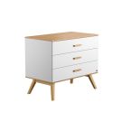 Commode 3 Tiroirs Nautis Blanc