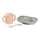 Coffret Apprentissage Silicone+tasse Pink