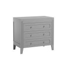 Commode 3 Tiroirs Milenne Gris Clair