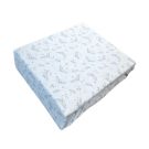 Drap-housse Jersey 70x140cm Feuillage Blanc