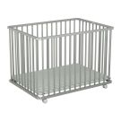 Parc Bois Pliant Alizee 2 75x100cm Gris