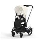 Poussette E-priam Matt Black Off White 2023 Cybex