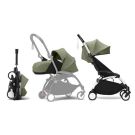 Poussette Yoyo 3 Pack 0 Et 6 Olive Cadre Blanc Stokke