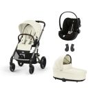 Poussette Trio Balios S Lux Blk Siege-auto Cloud G I-size Plus Moon Black Nacel
