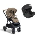 Poussette Duo Finiti Sandstone Siege-auto Gr0 I-gemm 3 Shale Joie