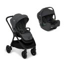 Poussette Duo Finiti Ebony Siege-auto Gr0 I-gemm 3 Shale Joie