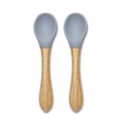 Cuilleres Silicones Manche Bambou X2 Gris