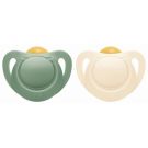Sucettes Latex X2 Nuk For Nature 0-6m Vert