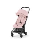 Poussette Coya Platinum Matt Black - Peach Pink