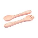 Couverts en silicone Slurpy la pieuvre Rose
