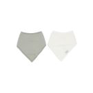 Bavoir Bandana Gaze De Coton X2 Basics Olive Green Oatmeal