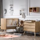 Chambre Duo Vintage Lit 60x120 Commode Bois Vox