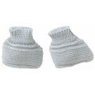 Chaussons Maille Naissance Gris