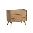 Commode 3 Tiroirs Vintage Bois