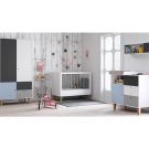 Chambre Concept Lit 60x120 Commode Armoire Bleu Vox