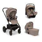 Poussette Trio Mixx Next + Siège auto Pipa Next + Nacelle Mixx Cedar
