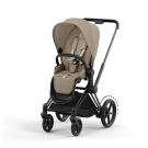 Poussette E-priam Matt Black Cozy Beige