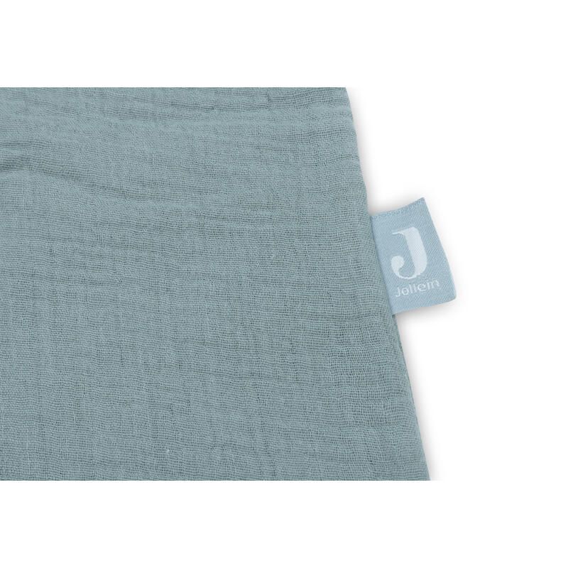 Gigoteuse Gaze De Coton Basics 110cm Sea Green