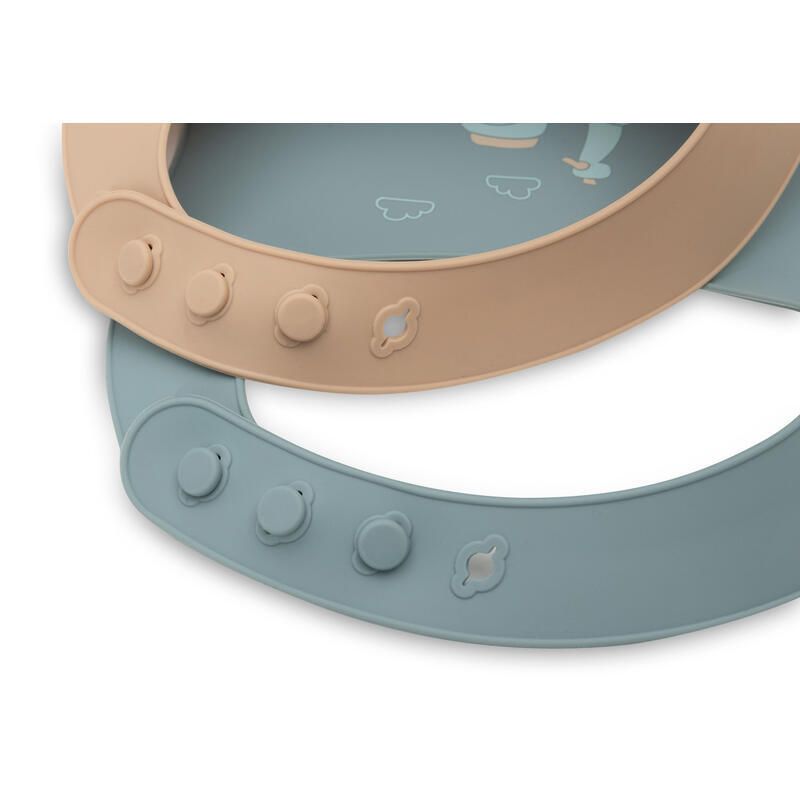 Bavoir Silicone X2 On The Go Multicolor