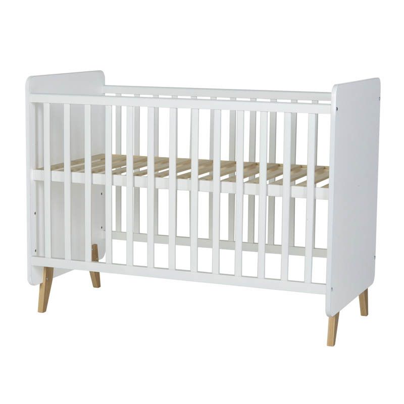 Chambre Duo Lit 60x120 Commode Loft Blanc Quax