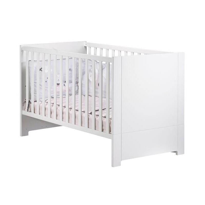 Chambre Lit 140x70 Commode Armoire Loft Blanc Sauthon