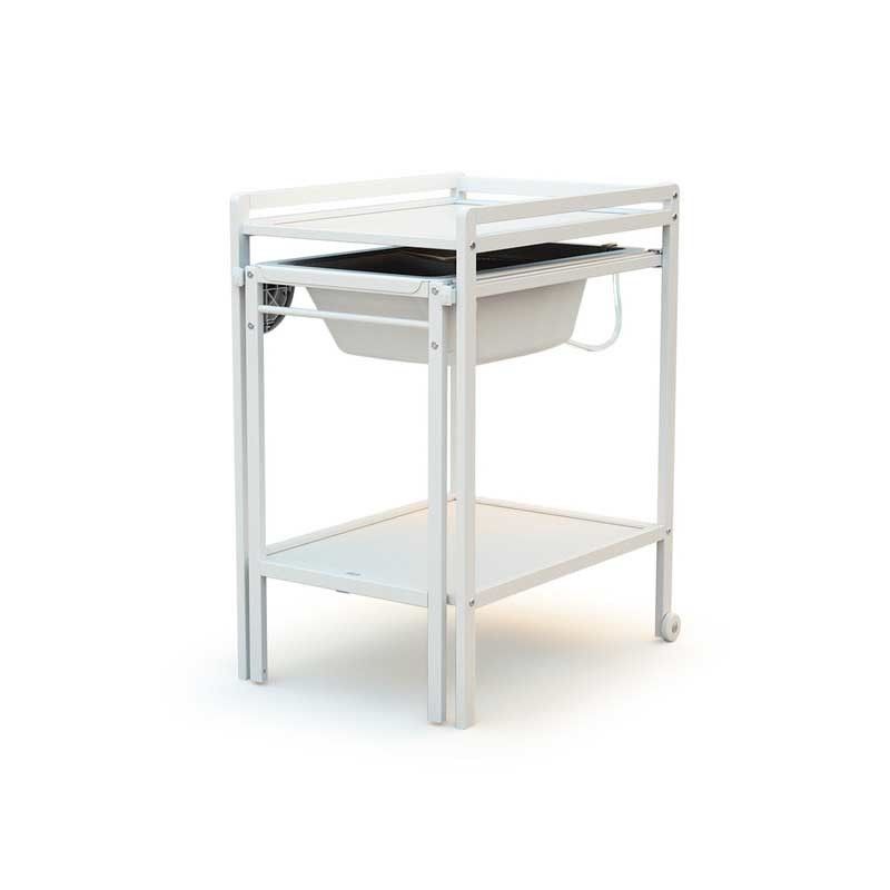 Table A Langer Avec Baignoire Essentiel Blanc