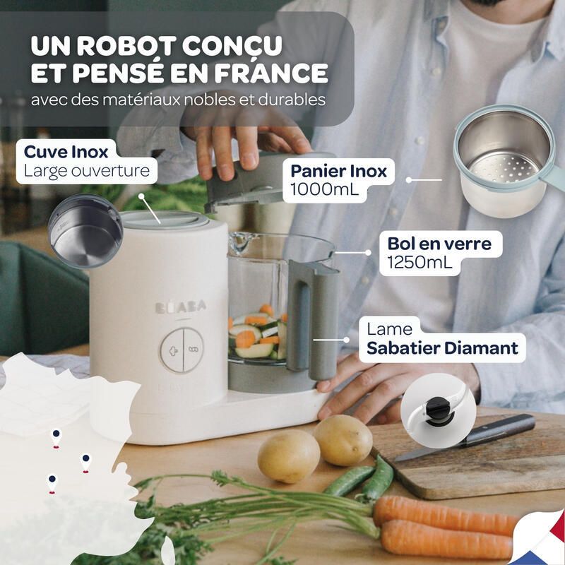 Babycook Neo Grey White