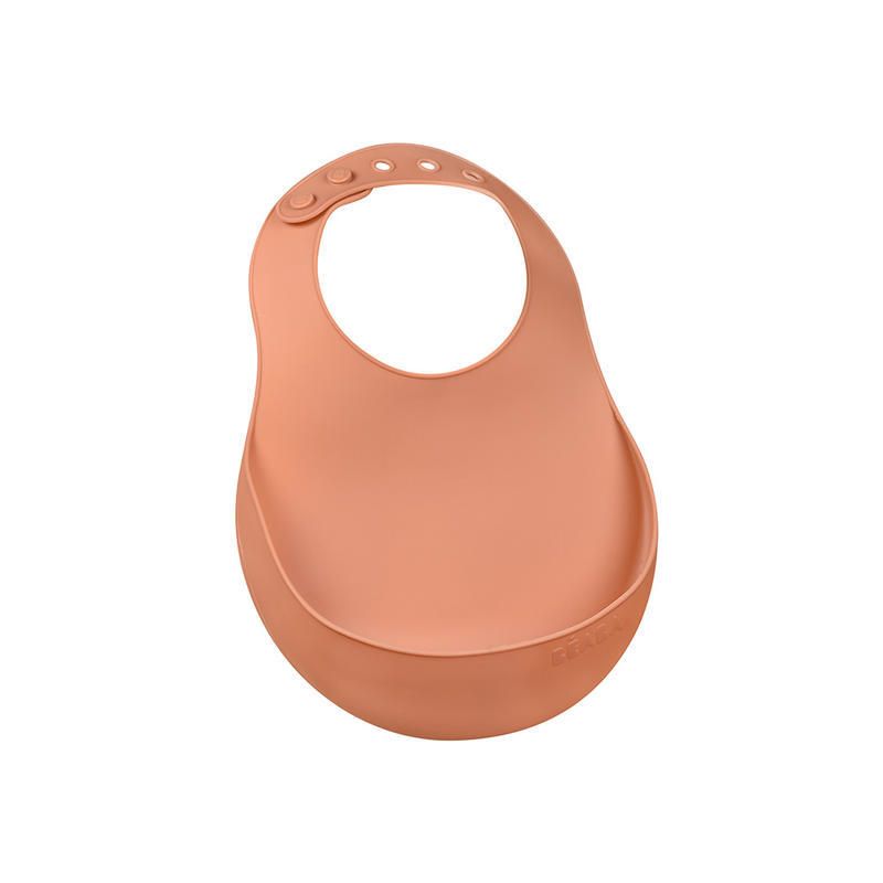 Bavoir Silicone Terracotta