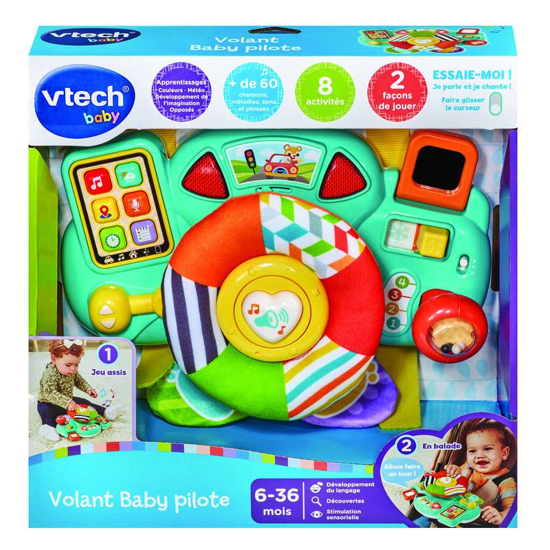 Volant Baby Pilote Multicolore Vtech Baby Vtech Baby