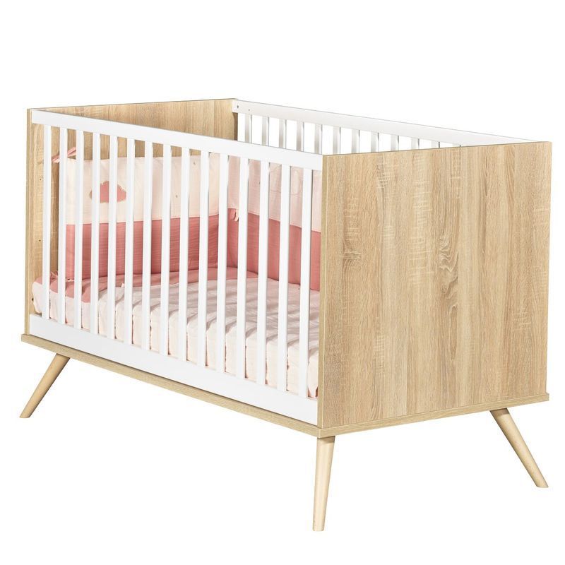 Lit Little Big Bed Seventies 140x70cm Blanc Bois