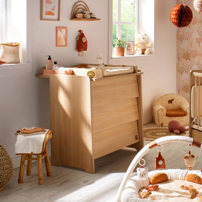 Commode 3 Tiroirs Cannelle