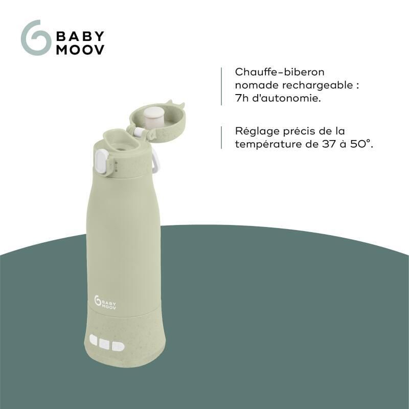Chauffe Biberon Nomade Moov Feed Vert Sauge