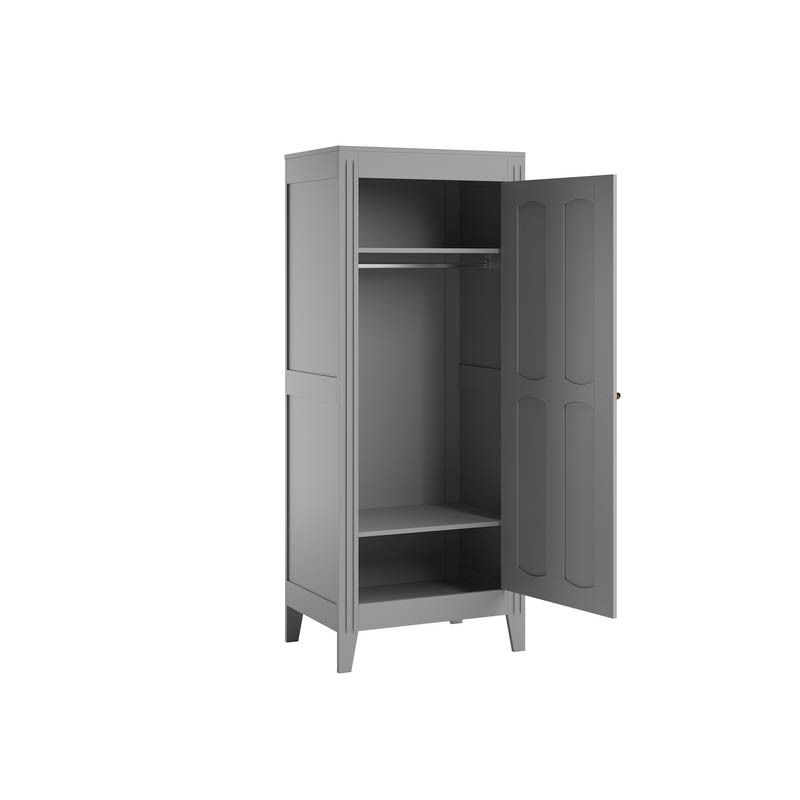 Armoire 1 Porte Milenne Gris Clair