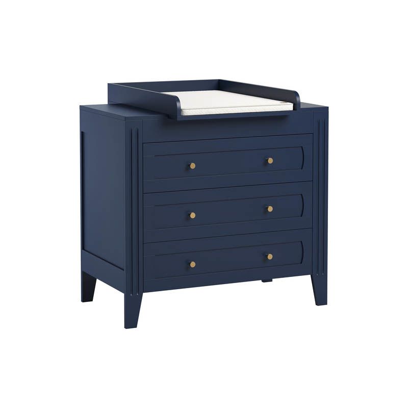 Commode 3 Tiroirs Milenne Indigo