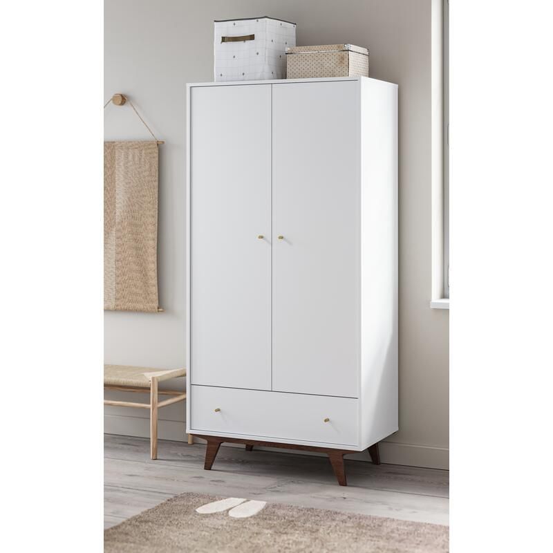 Armoire 2 Portes Mid 2 Blanc