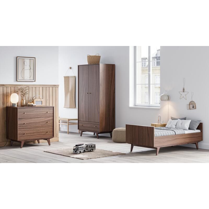Commode 3 Tiroirs Mid 2 Noyer