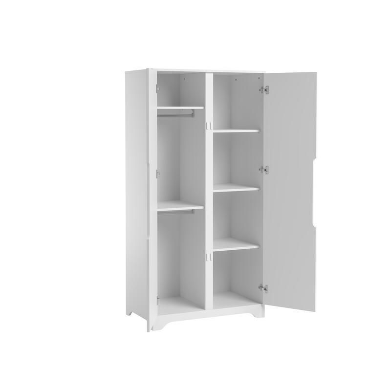 Armoire 2 Portes Ova Blanc
