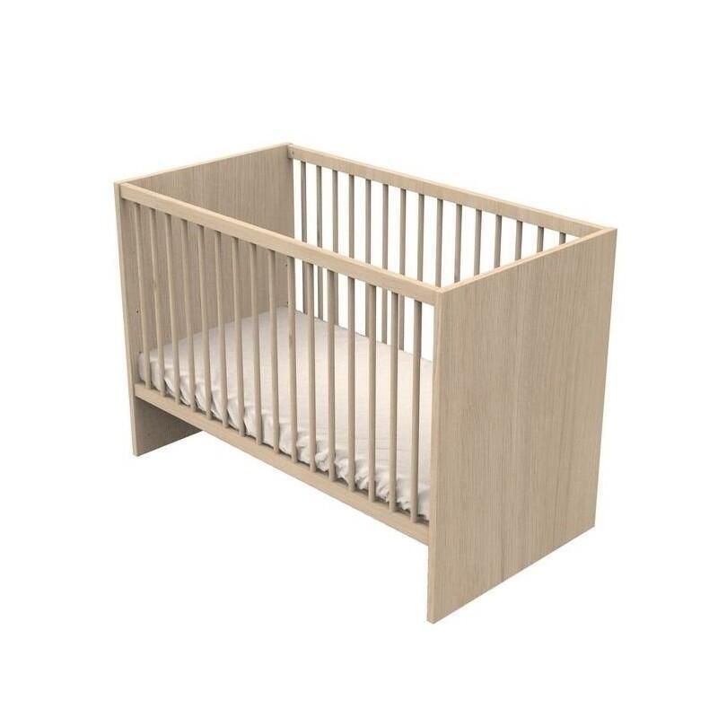 Chambre Duo Lit 60x120 Commode 1p Tokyo Blanc