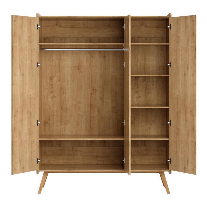 Armoire 3 Portes Vintage Bois
