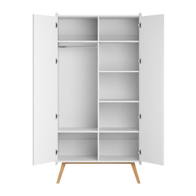 Armoire 2 Portes Vintage Blanc