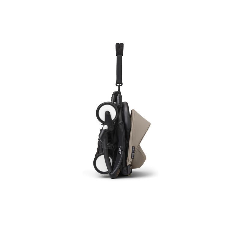 Poussette Yoyo3 Pack 6 Taupe Cadre Noir Stokke