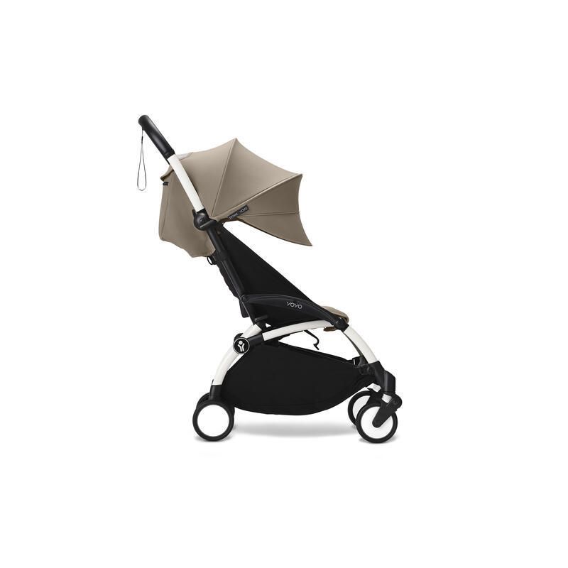 Poussette Yoyo 3 Pack 6 Taupe Cadre Blanc Stokke
